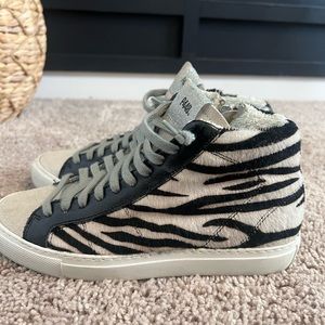 P448 zebra print sneaker